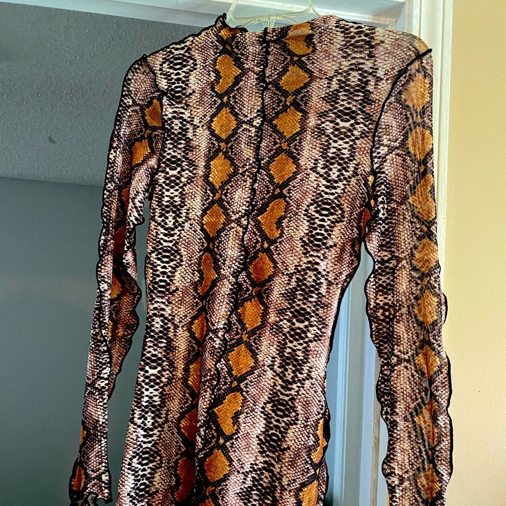 Sexy snake pattern dress